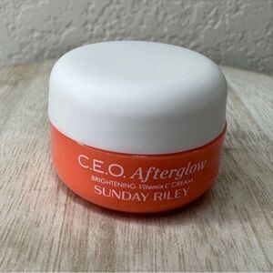 $7 🌙 Sunday Riley CEO AFTERGLOW 🆕 Brightening Vitamin C Cream .30oz FAST SHIPP